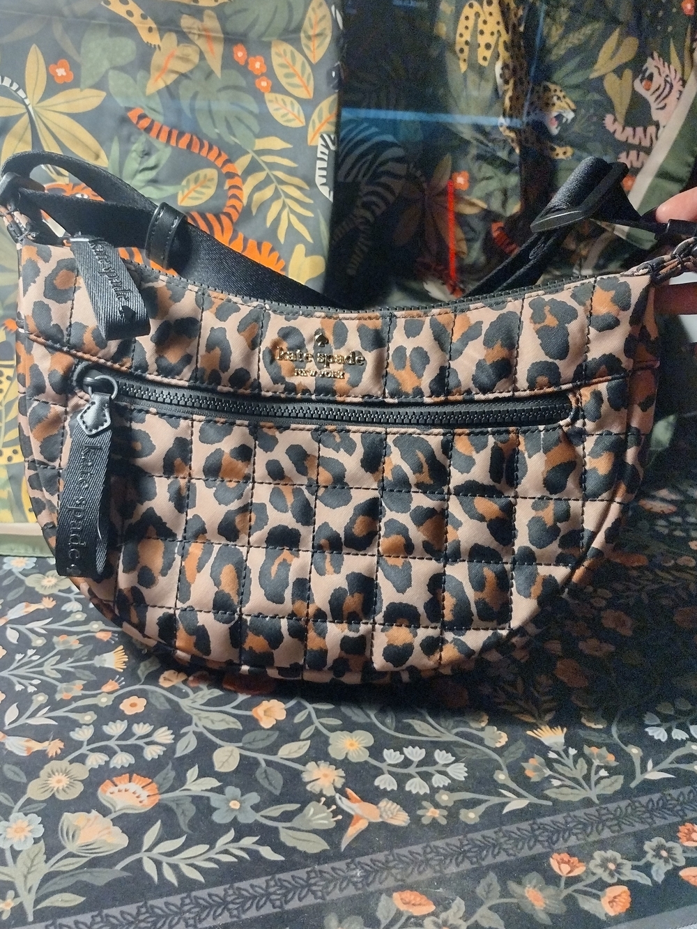 Kate Spade Camden Quilted Leopard Print Crossbody